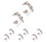 Emuca 1014907 Kit cerniera collo dritto con scodellino Ø35mm 165° chiusura soft e basetta da avvitare con regolazione eccentrica, Set di 8