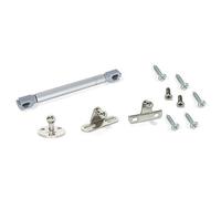 Emuca 1273825 Kit Braccetto Molla a Gas Forza 12Kg Corsa 80Mm per Abbassare a Ribalta Le Ante dei Mobili