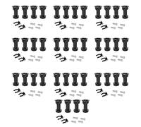 Emuca 2032417 Piedino Regolabile per Cucina o Bagno con Accessori, Nero, H 100mm, Set di 40 Pezzi