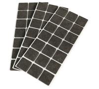 Emuca 2038816 Set di 63 Feltrini Autoadesivi Quadrati 30X30 mm Marrone
