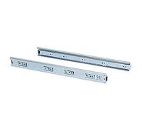 Emuca 3007505 Guide/Binari con Cuscinetti a Sfere ad Estrazione Totale per Cassetto, 45 x 500 mm, Zincato, 500mm