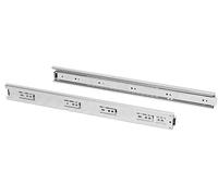 Guide a Sfera per Cassetti ad Estrazione Totale H45 mm L500 Zincato Bianco Acciaio Emuca