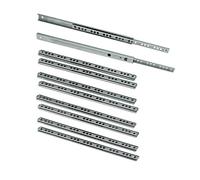Emuca 3009505 Set di 5 paia (10 pz) guide/binari con cuscinetti a sfere ad estrazione parziale 17mm x 182mm per cassetto