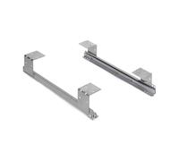 Emuca 3026025 Set di guide con cuscinetti a rulli per cassetto/ripiano porta-tastiera, Grigio