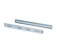 Emuca 3028905 Coppia di Guide/Binari con Cuscinetti a Sfere ad Estrazione Totale 45mm x 650mm per Cassetto