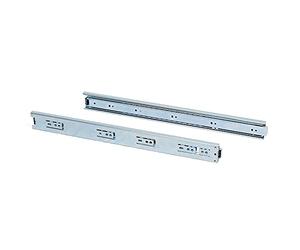 Emuca 3043405 Coppia di Guide/Binari con Cuscinetti a Sfere ad Estrazione Totale 45mm x 400mm per Cassetto, Set di 5