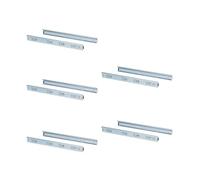 Emuca 3043705 Coppia di Guide/Binari con Cuscinetti a Sfere ad Estrazione Totale 45mm x 600mm per Cassetto, Set di 5