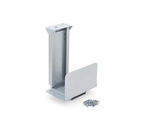 Emuca, 3196125 Supporto CPU verticale per ufficio in acciaio verniciato alluminio, B00XKV7M5C