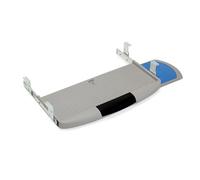 Emuca 3196621 Supporto Porta Tastiera Estraibile con Ripiano Ausiliare per Il Mouse, Grigio