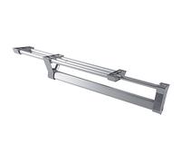 Emuca 7086762 Barra Appendiabiti Estraibile per Armadio, Lunghezza 350mm, argento