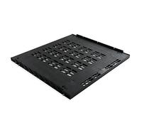 Emuca 8933717 Base per frigorifero integrato en modulo di cucina di 60cm ed espessore 16mm, Nero