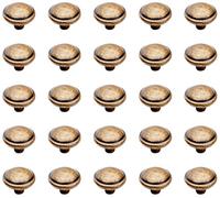 Emuca 9160008 Pomolo per mobile, Ø32mm, Zama, Bronzato, Set di 25