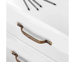 Emuca 9160208 Maniglia per mobile, CC 96mm, Zama, Bronzato, Set di 20