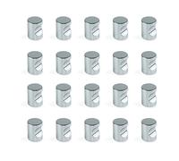Emuca 9161611 Pomolo per mobile, Ø20mm, Zama, Cromato, Set di 20