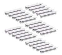 Emuca 9162962 Maniglia per mobile, CC 64mm, Alluminio, Anodizzato opaco, Set di 25