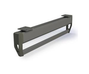 Emuca - Appendiabiti con barra estraibile per armadio Quartz, Tecnoplastica e Alluminio, Titanio