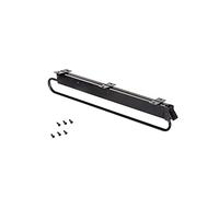 Emuca Appendiabiti estraibile per armadio 800 mm, barra scorrevole, acciaio e plastica, nero