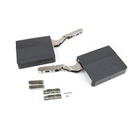 Emuca - Braccetto per anta sollevabile di mobile,Braccetto per ante a ribalta, forza 480-1.250, Acciaio e plastica, Grigio antracite