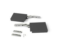 Emuca - Braccetto per ante a ribalta verso l'alto Altius Lift, Forza 560-1800 (low=L), Acciaio e tecnoplastica, Grigio antracite