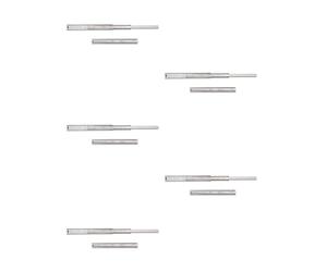 Emuca - Coppia di cursori/guide a sfera con uscita totale 45 x 350 mm per cassetti, set da 5