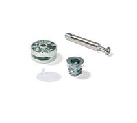 Emuca Eccentrico con perno e bussola M8 D. 35 mm pannello 20 mm zama/acciaio bianco 10 pezzi