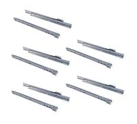 Emuca - Guida-Binario con Cuscinetti a Rulli per Cassetto, Grigio Metallizzato, 300 mm, Set di 5