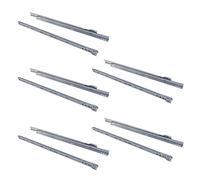 Emuca - Guida-Binario con Cuscinetti a Rulli per Cassetto, Grigio Metallizzato, 550 mm, Set di 5