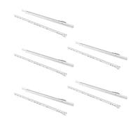 Emuca - Guida-Binario con Cuscinetti a Rulli per Cassetto, Verniciato Bianco, 600 mm, Set di 5