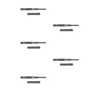 Emuca - Guide per cassetti con cuscinetti a sfera 45mm x 300mm, Set di 5 coppie di binari ad estrazione totale, Nero
