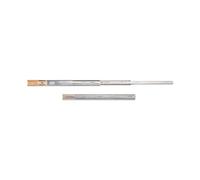 Emuca - Guide per cassetti con cuscinetti a sfera 45mm x 550mm, Set di 1 coppia di binari ad estrazione totale con chiusura ammortizzata