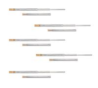 EMUCA 3059105 Guide per cassetti con cuscinetti a sfera 45mm x 650mm, Set di 5 coppie di binari ad estrazione totale con chiusura ammortizzata, Lega di acciaio, Zincato, L 650mm