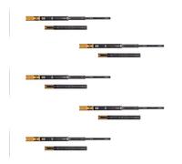 Emuca Guide per cassetti 45x450 mm Set 5 coppie estrazione totale chiusura ammortizzata Nero