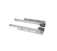 Emuca – Guide cassetto Silver 540 mm estrazione totale chiusura soft acciaio zincato bianco