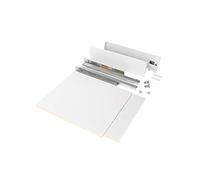 Emuca Kit cassetto Vertex H178mm con pannelli, guide con estrazione totale e chiusura soft, bianco