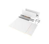 Emuca Kit cassetto Totex Chen 178 mm - pannelli inclusi, estrazione totale, chiusura soft, bianco