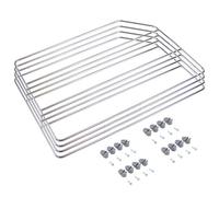 Emuca - Kit di Separatori per armadi e pensili della Cucina, divisori per organizzare i pensili, Acciaio, Finitura cromata, 4 unità.