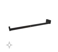 Emuca - Luci LED per Armadio o Cabina Armadio, Asta Appendiabiti con Luce LED Ricaricabile e sensore di Movimento, Alluminio Colore Moka, L 708-858mm