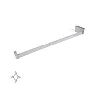 Emuca - Luci LED per Armadio o Cabina Armadio, Asta Appendiabiti con Luce LED Ricaricabile e sensore di Movimento, Alluminio anodizzato Opaco, L 708-858mm