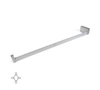 Emuca - Luci LED per Armadio o Cabina Armadio, Asta Appendiabiti con Luce LED Ricaricabile e sensore di Movimento, Alluminio anodizzato Opaco, L 858-1008mm
