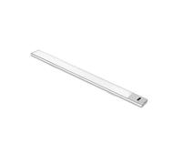 Emuca - Luminaria LED Kaus Ricaricabile Tramite USB e con sensore Switch, L 400 mm, Anodizzato Opaco, Tecnoplastica e Alluminio