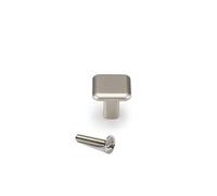 Emuca - Pomolo per mobile, Maniglia per mobile, Zama, Cromato, Set di 25