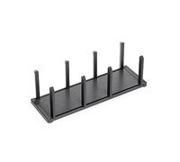 Emuca - Portapiatti Verticale per cassetto, 159x468 mm, Grigio Antracite, Alluminio e Tecnoplastica