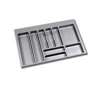 Emuca - Portaposate Regolabile per cassetto, Vassoio da Posate cassetto modulo di Larghezza 80cm