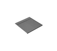Emuca - Protezione per fondo di mobile da cucina, fondo sotto lavello M80, 767 x 580mm, spessore 16 mm, Tecnoplastica, Grigio antracite
