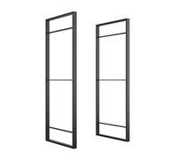 Emuca - Struttura per Scaffale stile industriale, Altezza 830 mm, Acciaio, Laccato nero