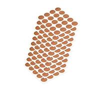 Emuca - Tappo coprivite adesivo, Ø13mm, Ciliegio, Confezione di 200 pezzi
