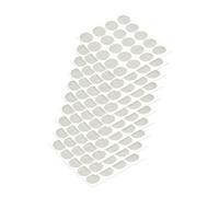 Emuca - Tappo coprivite adesivo, Ø13mm, Effeto tessutto grigio, Confezione di 200 pezzi