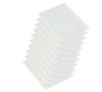 Emuca - Tappo coprivite Adesivo, Ø20mm, Bianco, Confezione di 150 Pezzi