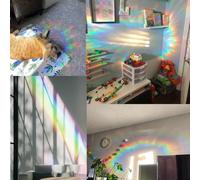 EMUKOEP 11 Adesivi per Finestre con Uccellini Arcobaleno e Acchiappasole - Crea Arcobaleno, Anti Collisione - Lavabili, Riutilizzabili, Riposizionabili - Regalo Perfetto per la Casa, il Posto di (#1)
