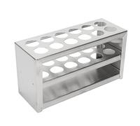 EMUKOEP 304 Rastrelliere di Prova in Acciaio Inossidabile, 12 Fori, 3 Livelli, Portatette, per Laboratorio, con Scuola